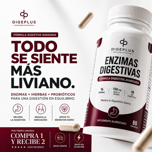 DigePlus® Enzimas Digestivas