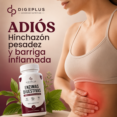 DigePlus® | Enzimas Digestivas para Hinchazón y Pesadez