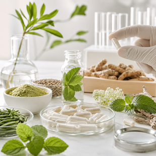 Sin gluten, sin OGM, certificado GMP